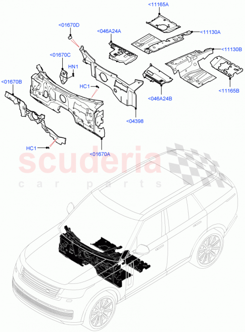 Part Diagram for Land Rover LR150467