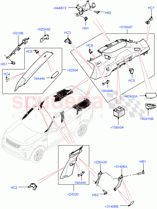 Part Diagram for Land Rover LR135369
