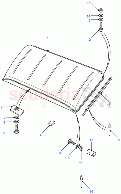 Part Diagram for Land Rover MUC9205