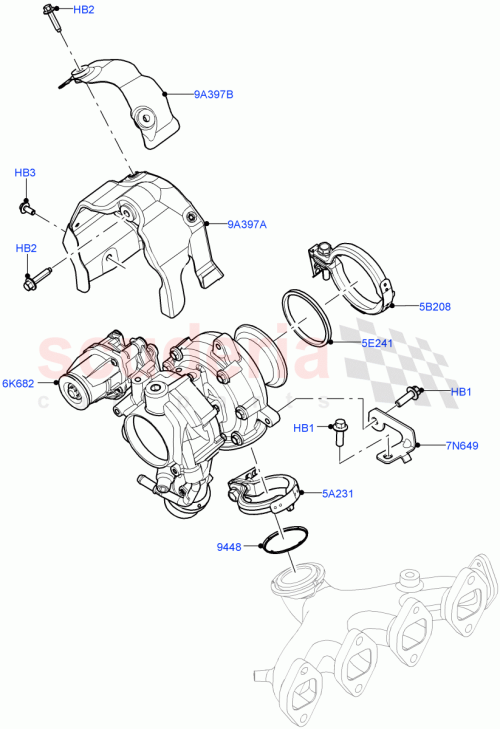 Part Diagram for Land Rover LR174023