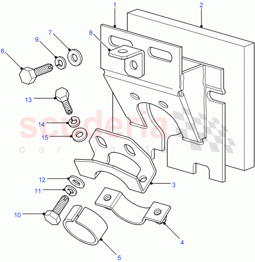 Part Diagram for Land Rover MTC1382
