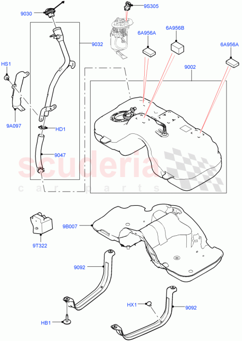 Part Diagram for Land Rover LR117621