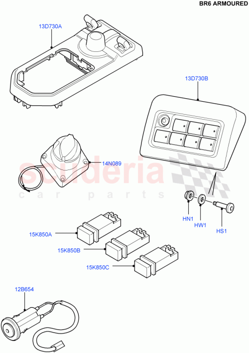 Part Diagram for Land Rover LR011957