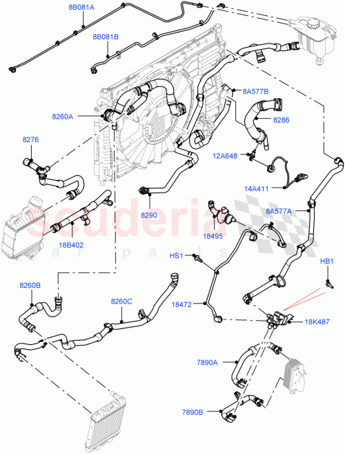 Part Diagram for Land Rover LR133954