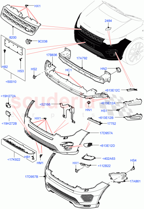 Part Diagram for Land Rover LR061235