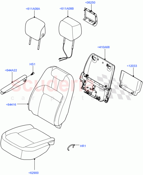 Part Diagram for Land Rover HAN500240
