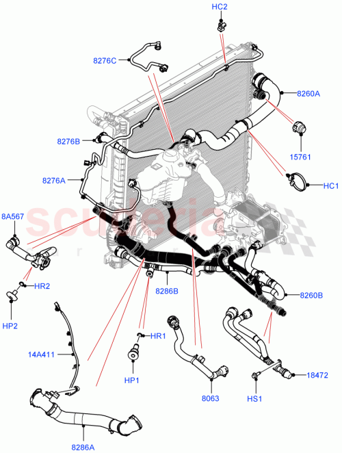 Part Diagram for Land Rover LR151636