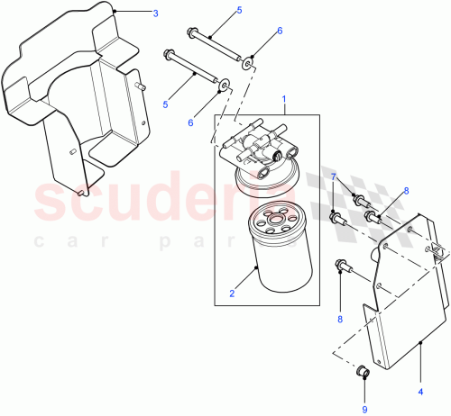 Part Diagram for Land Rover WJN500190