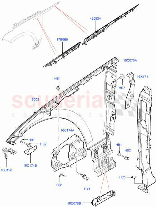 Part Diagram for Land Rover LR091699
