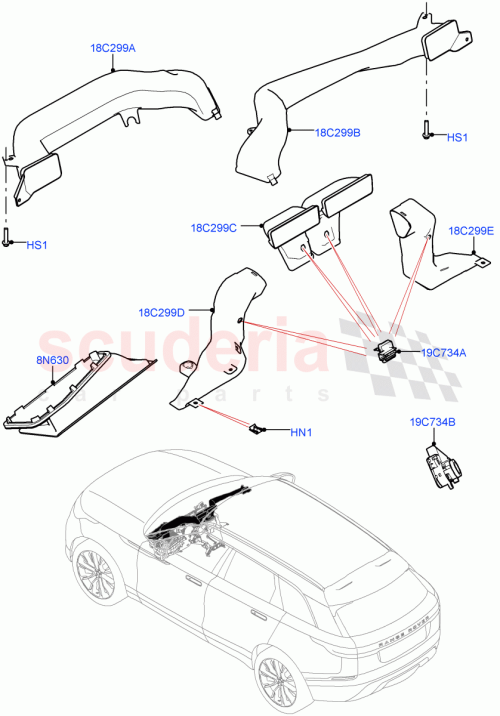 Part Diagram for Land Rover LR045413