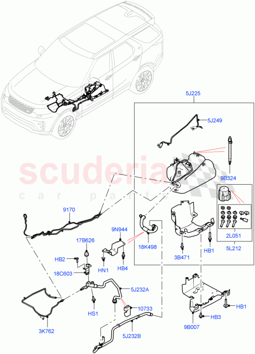 Part Diagram for Land Rover LR142043