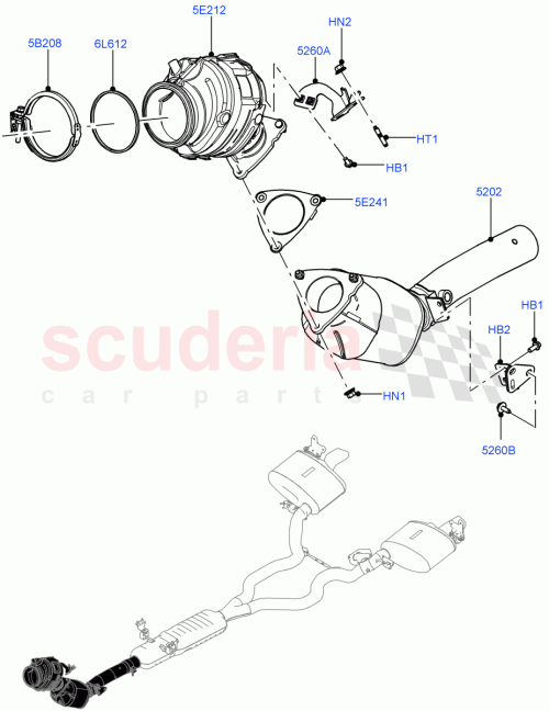 Part Diagram for Land Rover LR162157
