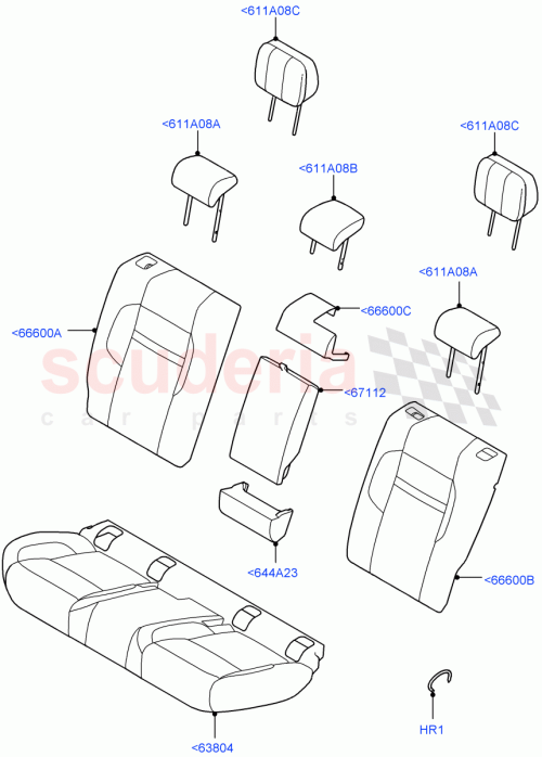 Part Diagram for Land Rover LR155429