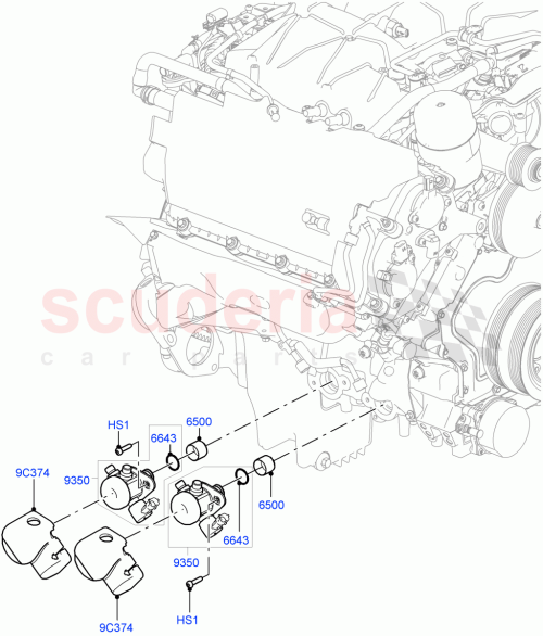 Part Diagram for Land Rover LR091582