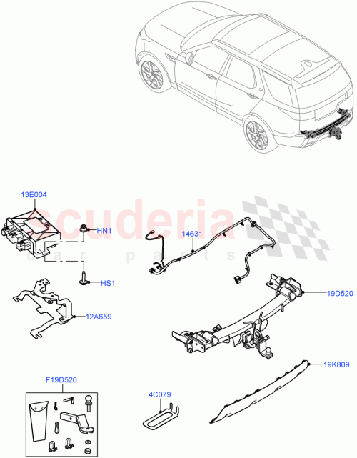 Part Diagram for Land Rover VPLRT0173