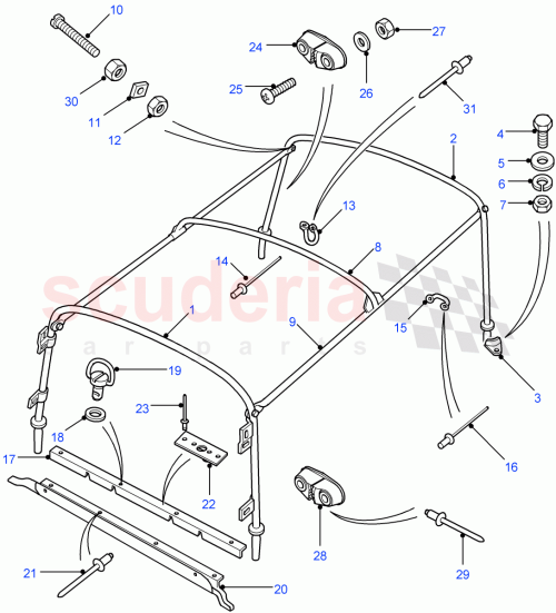 Part Diagram for Land Rover MTC4054