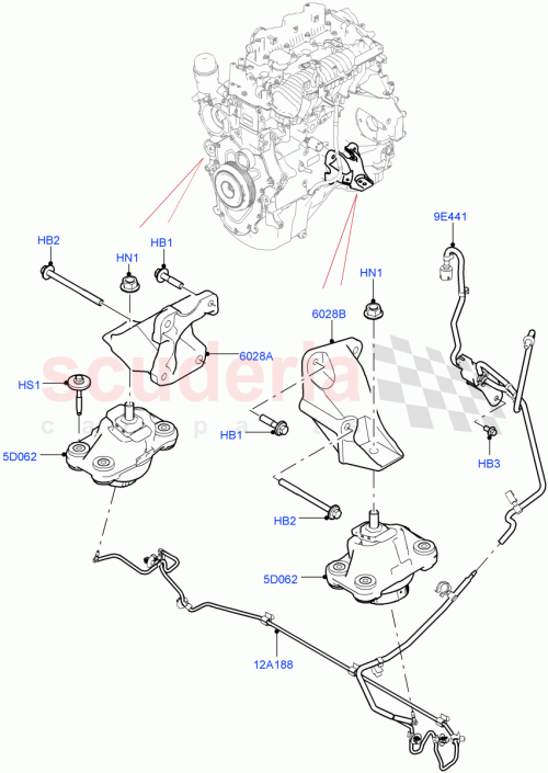 Part Diagram for Land Rover LR081532