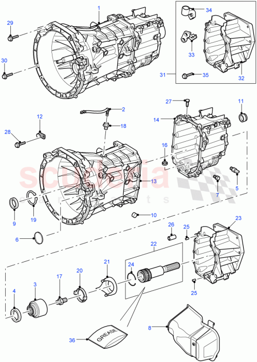 Part Diagram for Land Rover LR006090