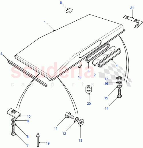Part Diagram for Land Rover LR055344