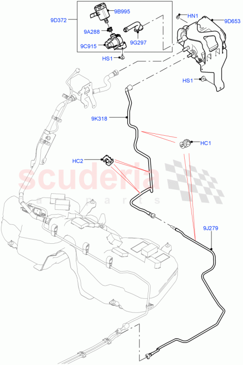 Part Diagram for Land Rover LR092387