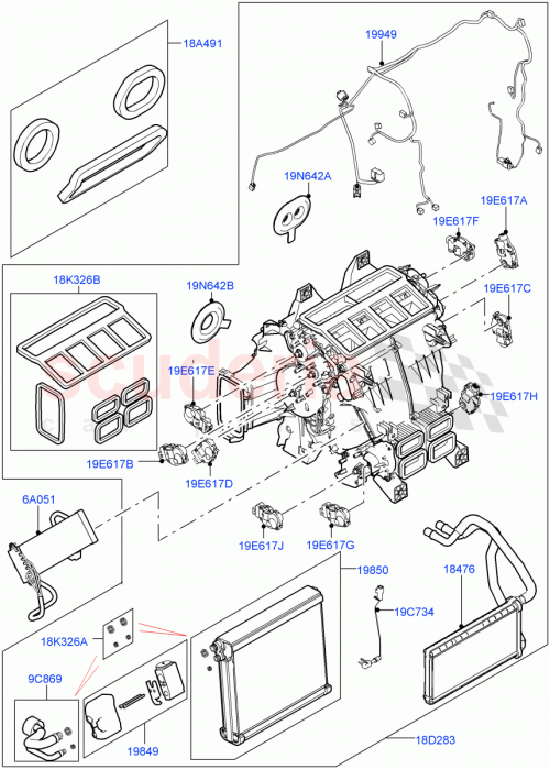 Part Diagram for Land Rover LR036364
