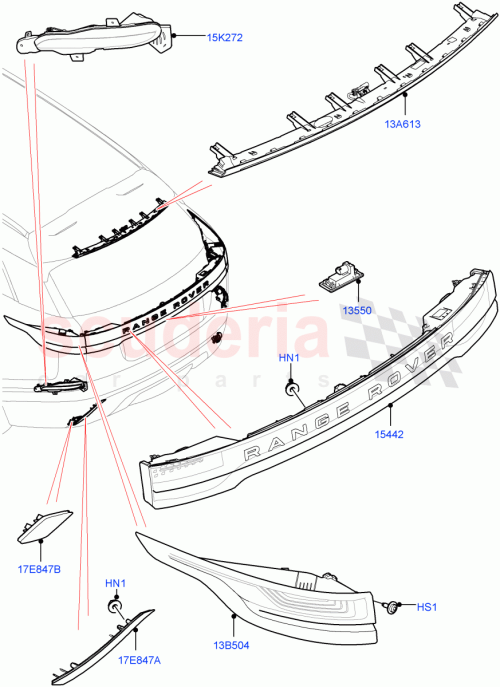 Part Diagram for Land Rover LR134713