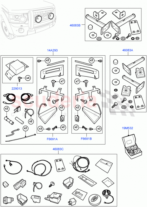 Part Diagram for Land Rover VPLAV0019