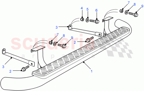 Part Diagram for Land Rover DFE500110PMA