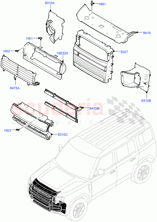 Part Diagram for Land Rover LR148099