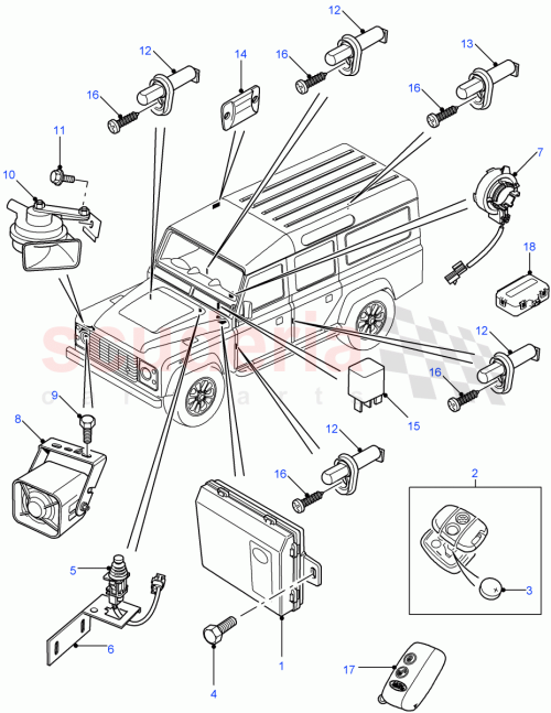 Part Diagram for Land Rover LR050846