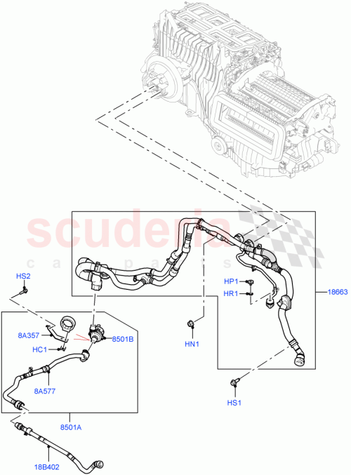 Part Diagram for Land Rover 104123487