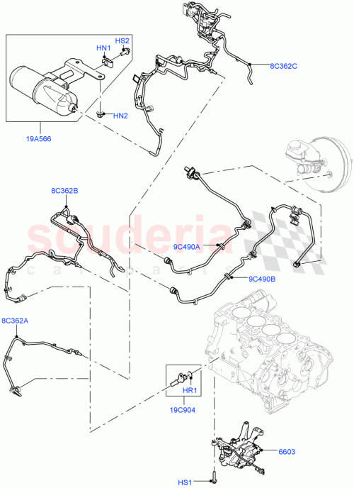 Part Diagram for Land Rover LR116600