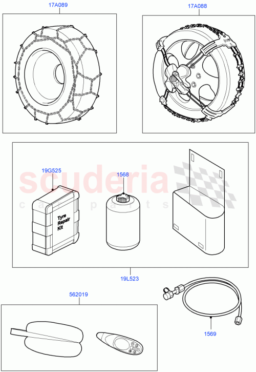 Part Diagram for Land Rover LR024827