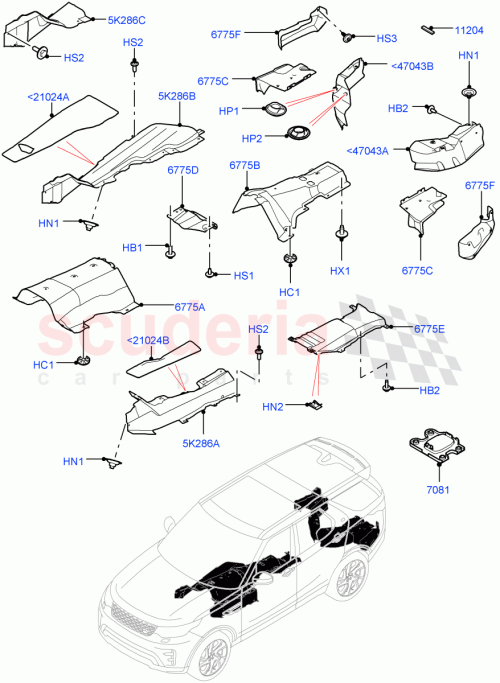 Part Diagram for Land Rover LR083676