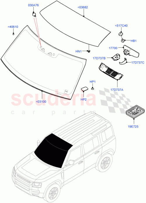 Part Diagram for Land Rover LR134004