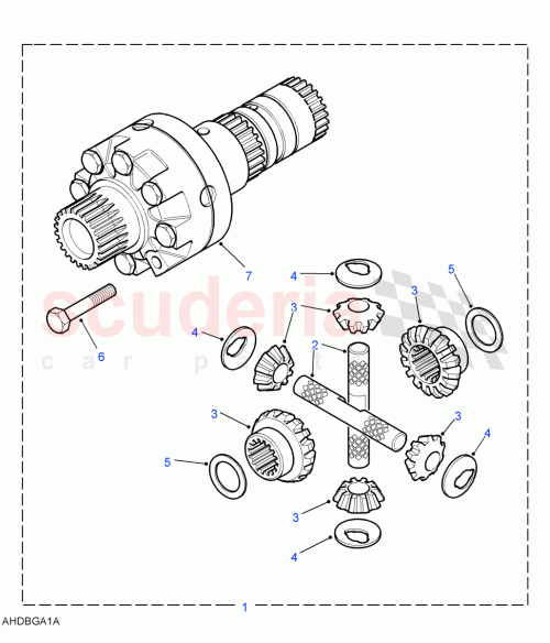 Part Diagram for Land Rover RTC3397