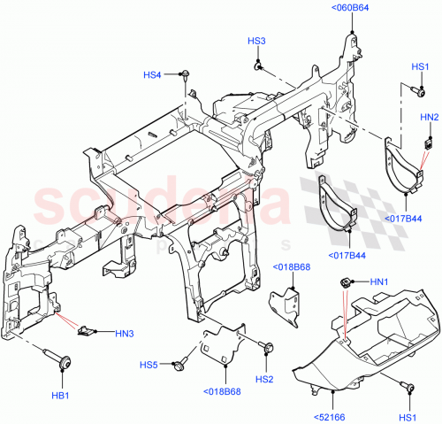 Part Diagram for Land Rover LR166145