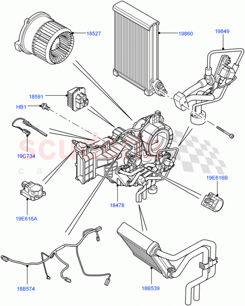 Part Diagram for Land Rover JEP500090