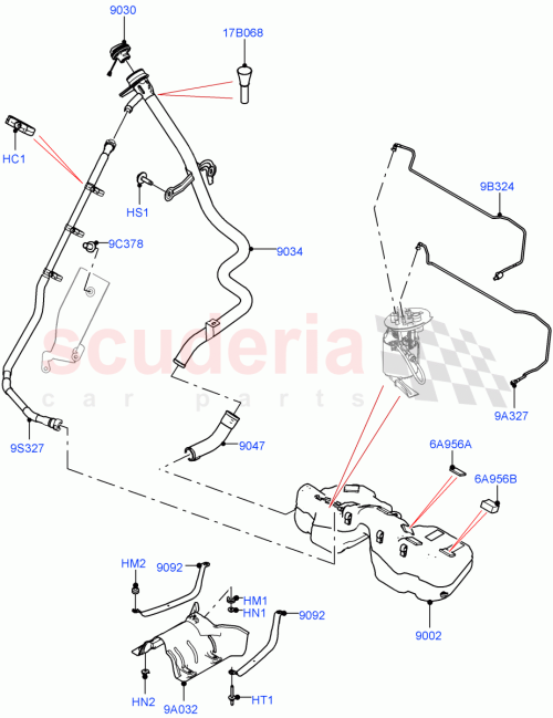 Part Diagram for Land Rover LR141342
