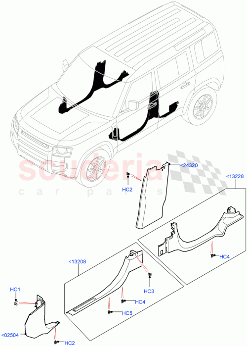 Part Diagram for Land Rover LR137962