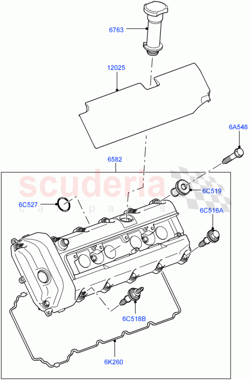 Part Diagram for Land Rover LDR500150