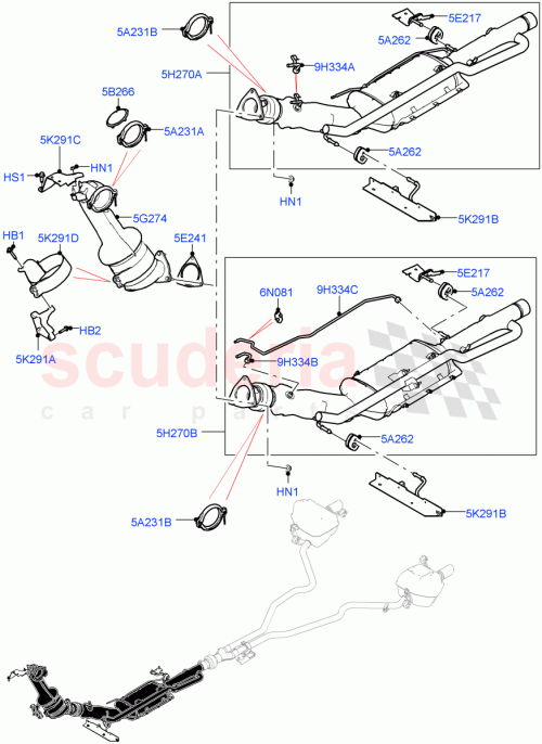 Part Diagram for Land Rover RYG500290