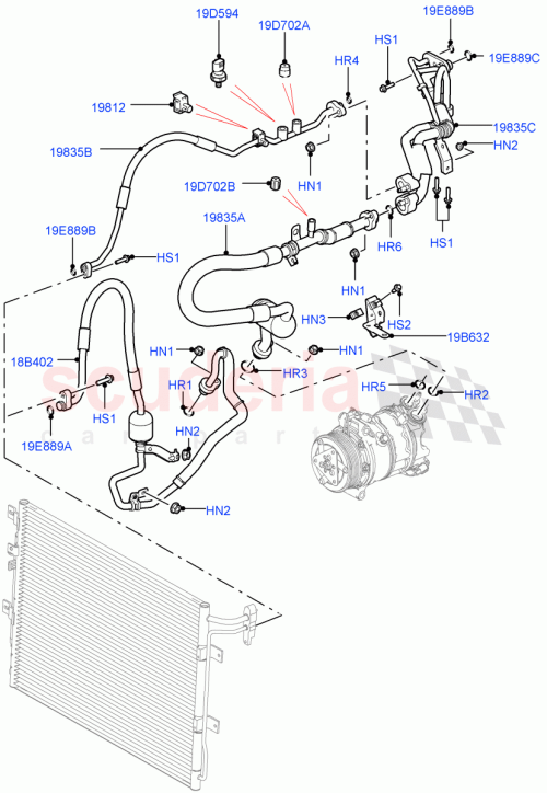 Part Diagram for Land Rover LR092607