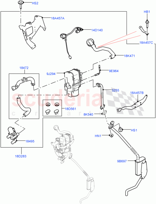 Part Diagram for Land Rover LR101268