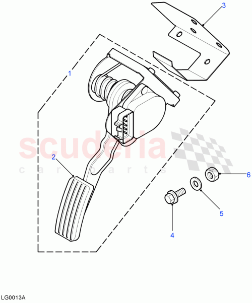 Part Diagram for Land Rover LR030043