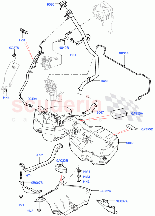 Part Diagram for Land Rover LR149834