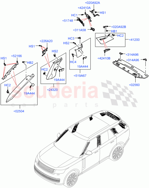 Part Diagram for Land Rover LR151742