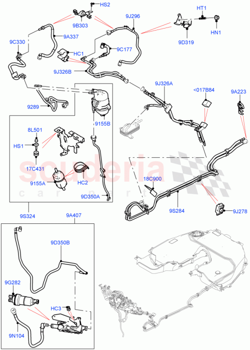 Part Diagram for Land Rover LR101809