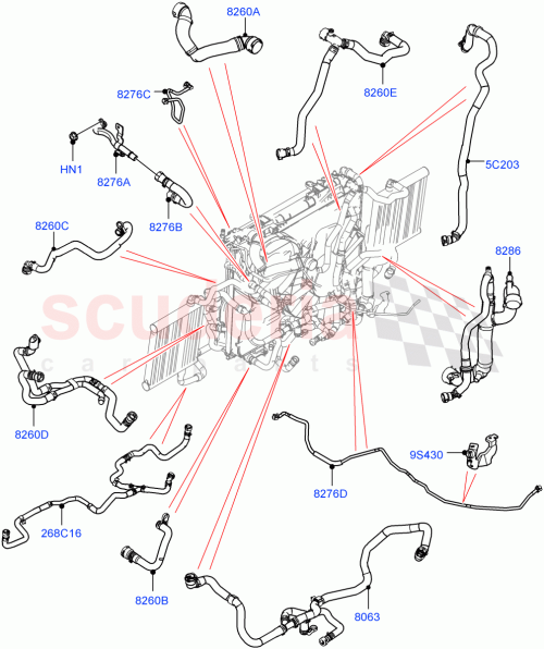 Part Diagram for Land Rover LR129410
