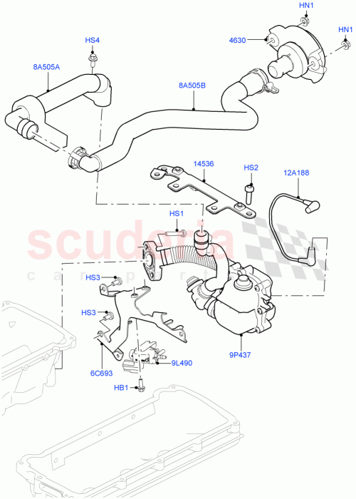 Part Diagram for Land Rover LR045357
